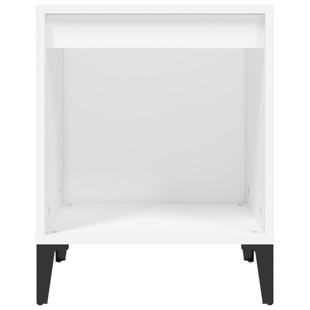 Bedside Cabinet White 40x35x50 cm