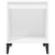 Bedside Cabinet White 40x35x50 cm