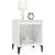 Bedside Cabinet High Gloss White 40x35x50 cm