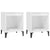 Bedside Cabinets 2 pcs High Gloss White 40x35x50 cm