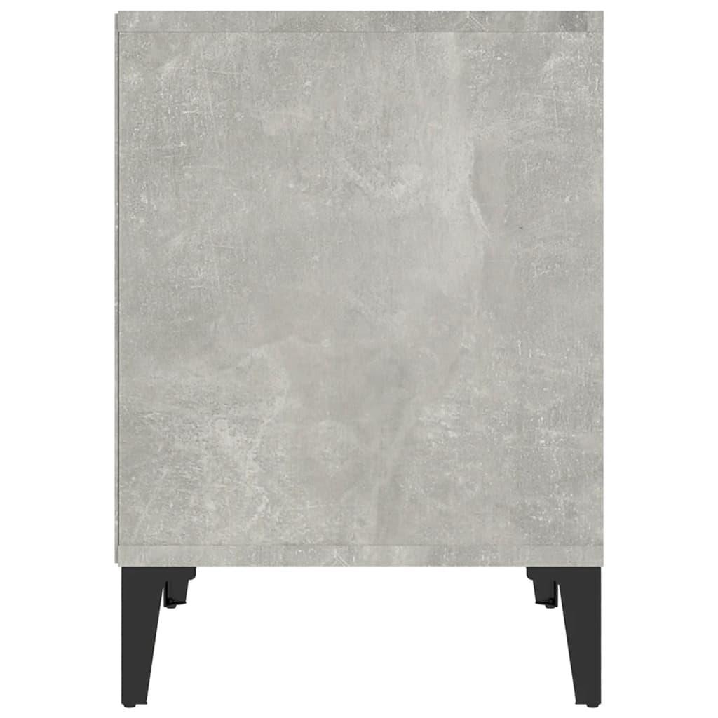 Bedside Cabinet Concrete Grey 40x35x50 cm