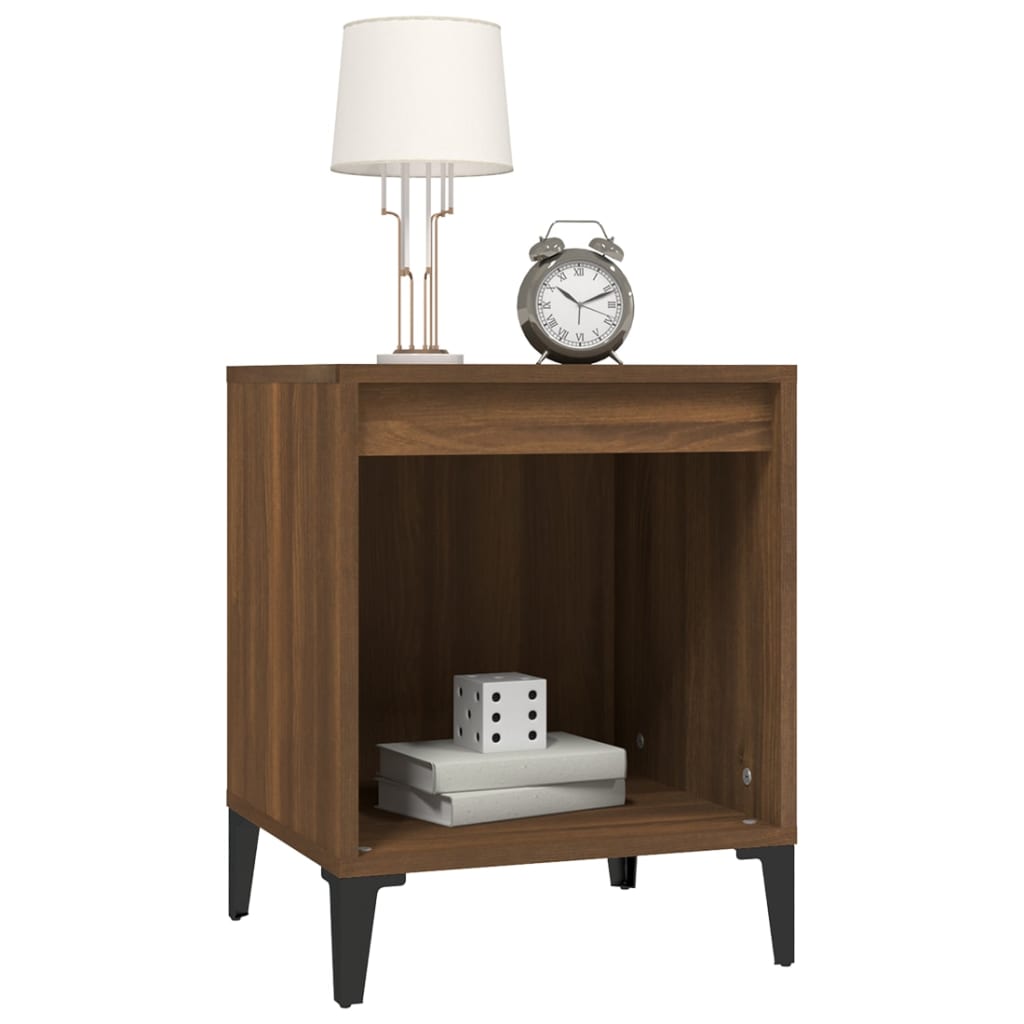 Bedside Cabinet Brown Oak 40x35x50 cm