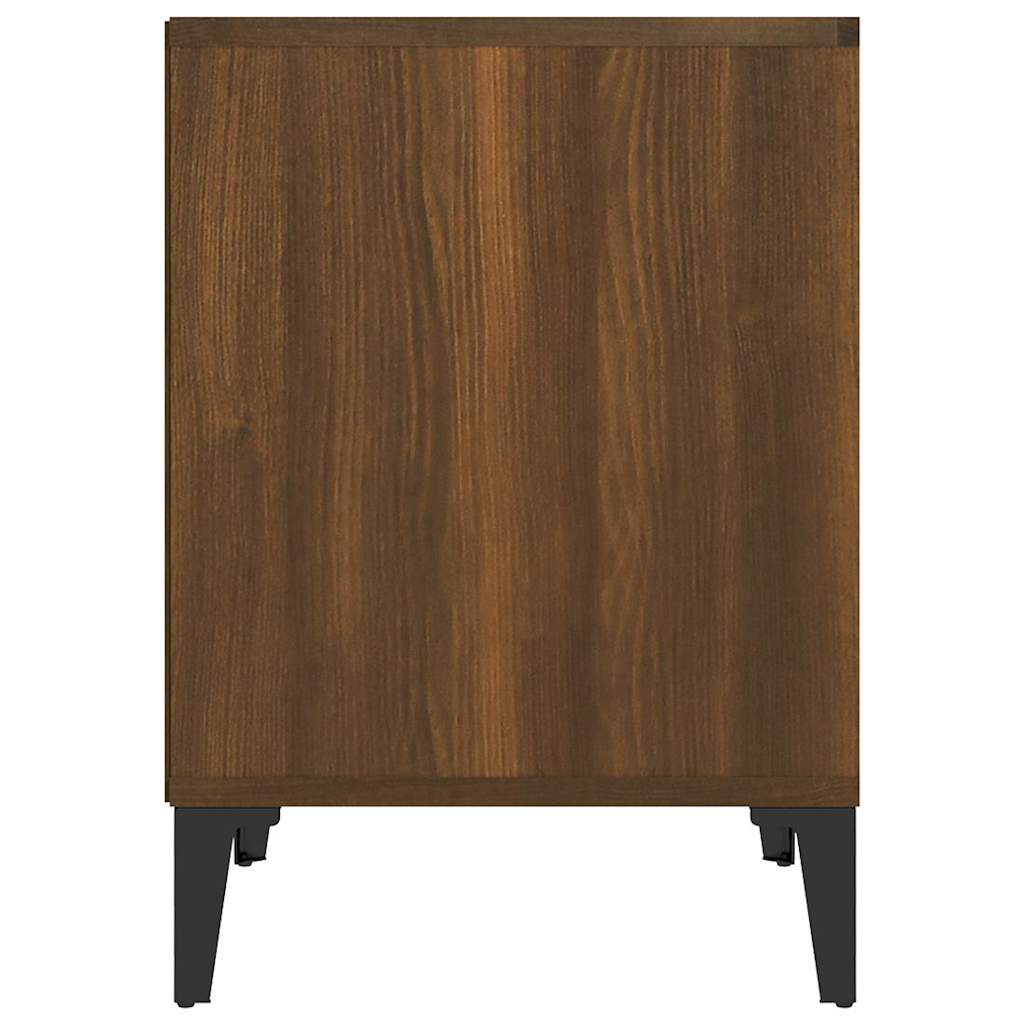 Bedside Cabinet Brown Oak 40x35x50 cm