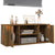 TV Cabinet Smoked Oak 100x35x40 cm Engineered Wood