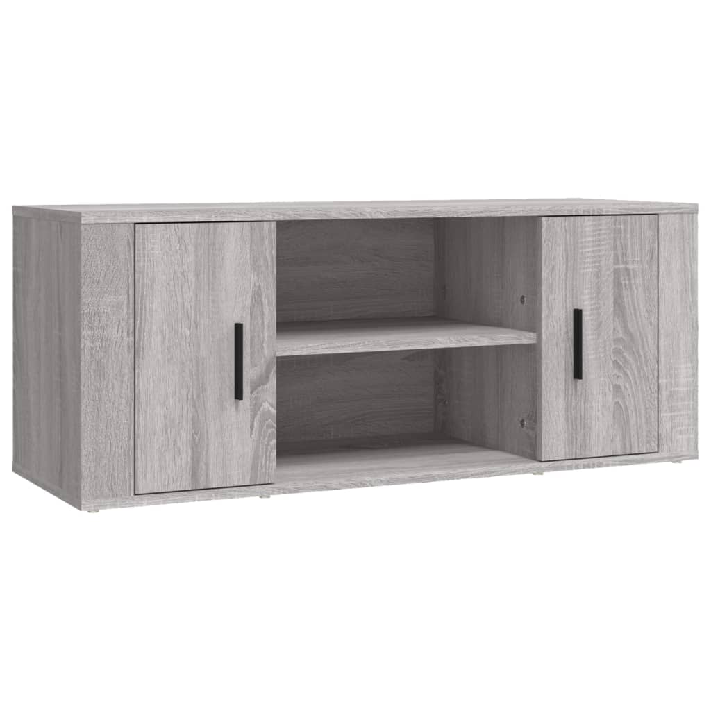 TV Cabinet Grey Sonoma 100x35x40 cm Engineered Wood