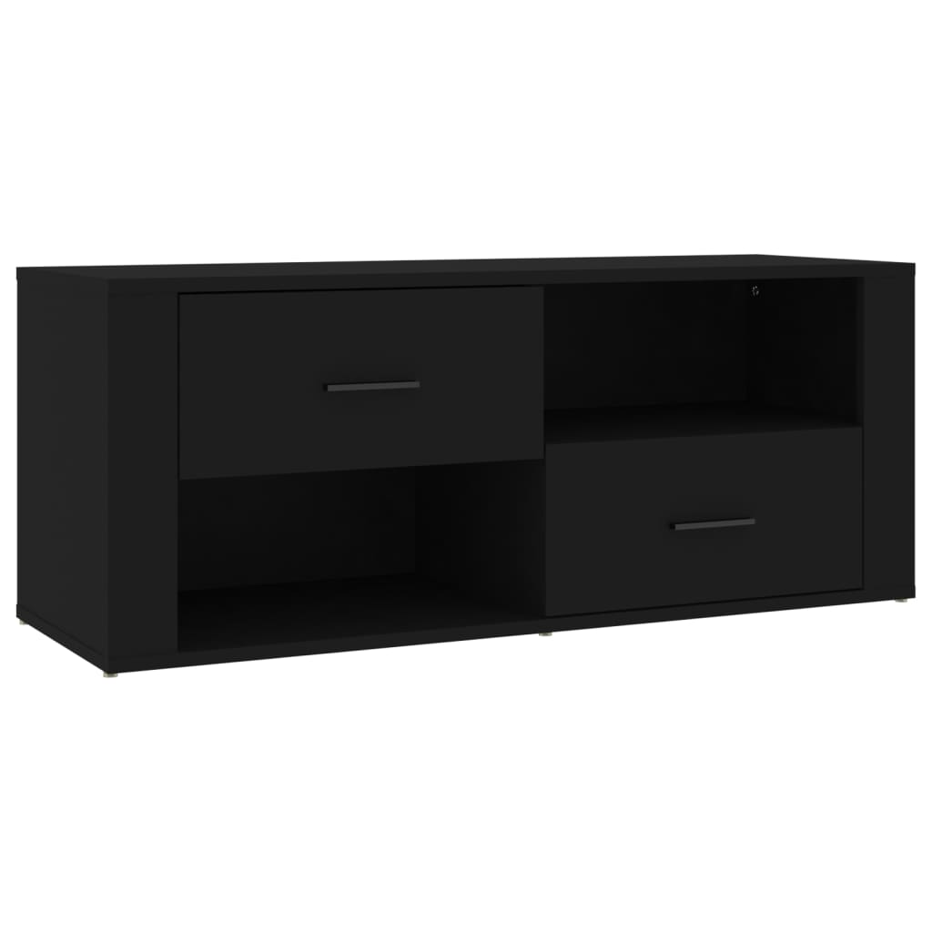 TV Cabinet Black 100x35x40 cm Engineered Wood