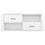 TV Cabinet High Gloss White 100x35x40 cm Engineered Wood