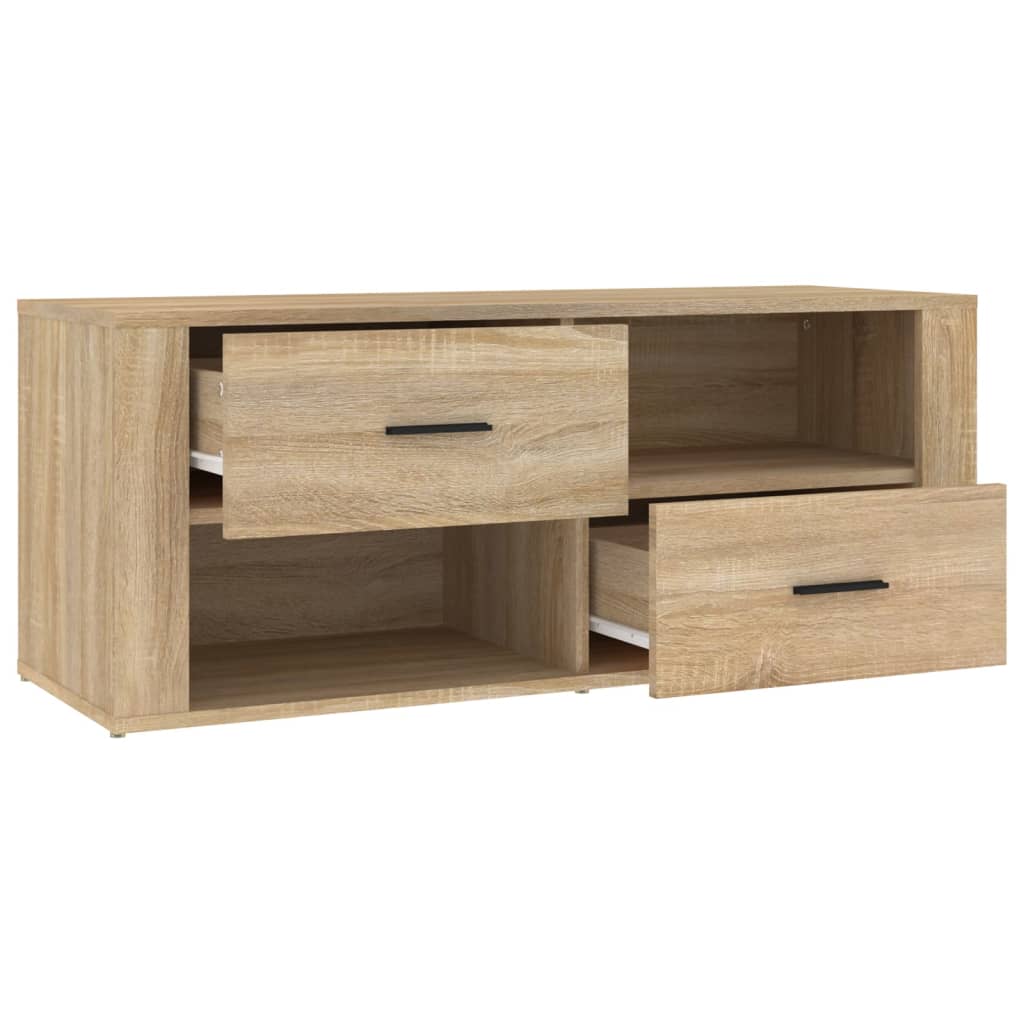 TV Cabinet Sonoma Oak 100x35x40 cm Engineered Wood