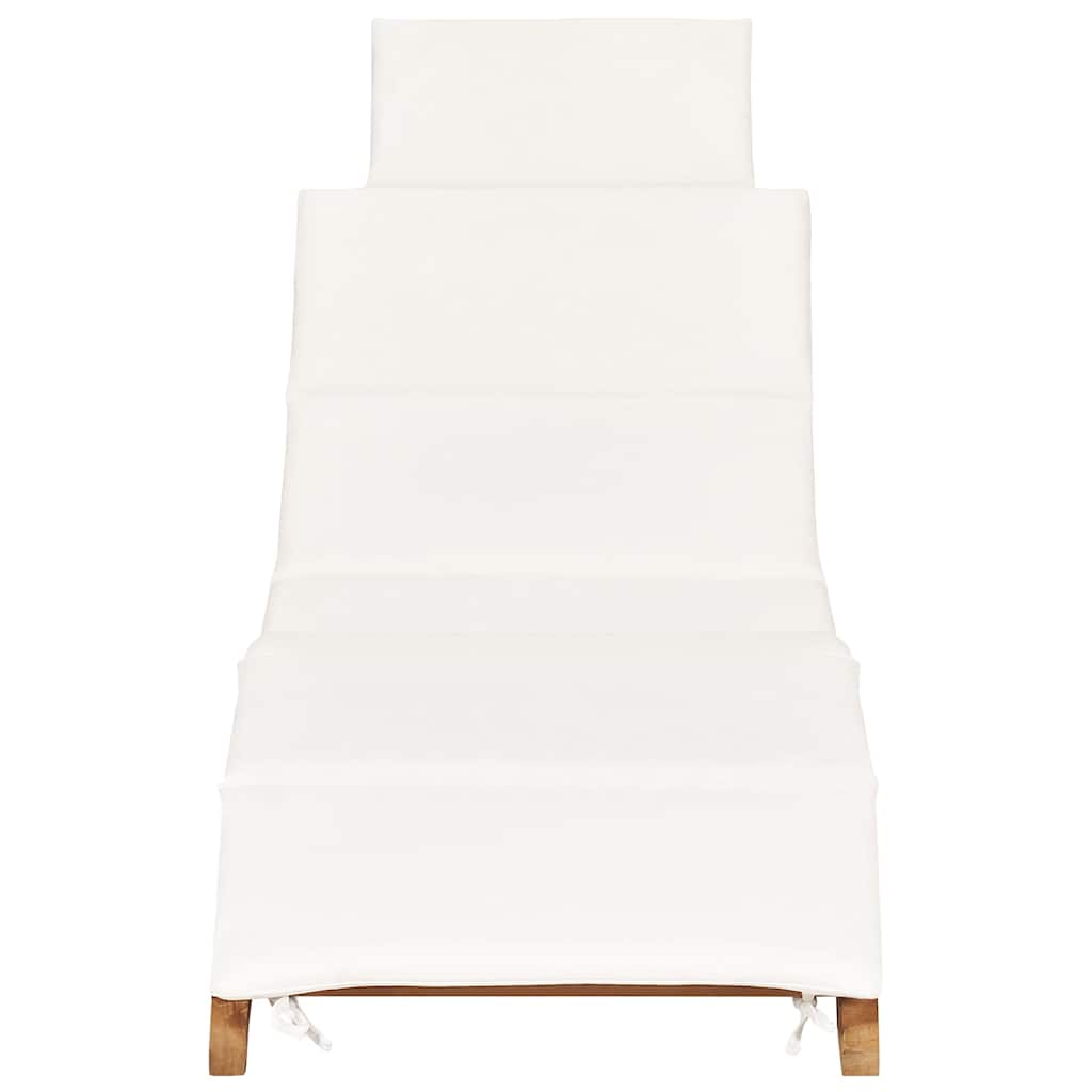 Sun Loungers 2 pcs with Cushions Solid Wood Teak