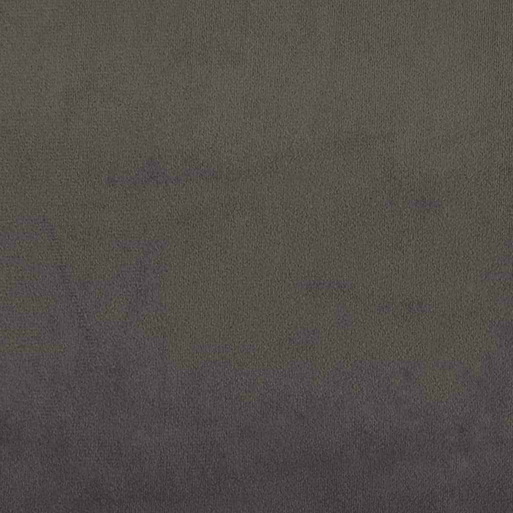 Box Spring Bed Frame Dark Grey Queen Velvet