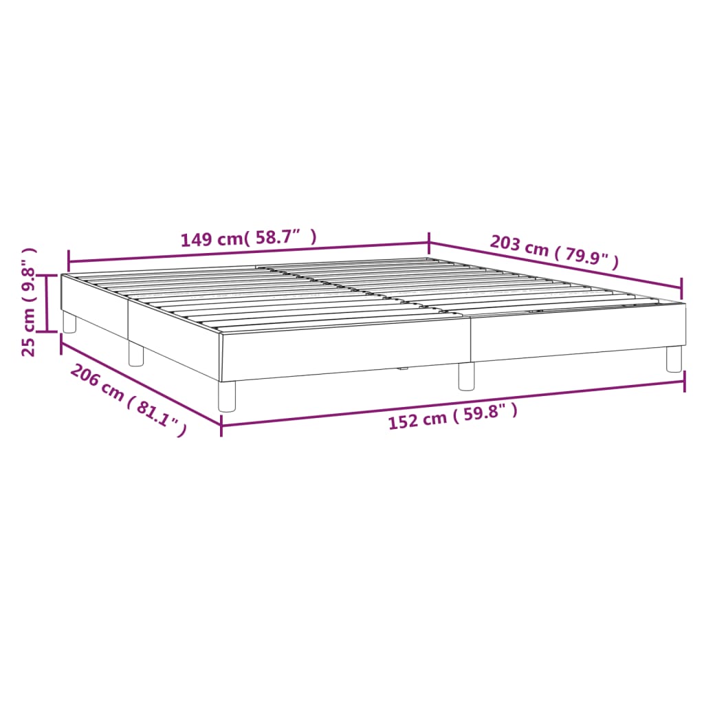 Box Spring Bed Frame Black Queen Velvet