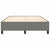 Bed Frame without Mattress Dark Grey Double Fabric