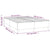 Bed Frame without Mattress Dark Grey Double Fabric