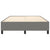 Bed Frame without Mattress Dark Grey Queen Fabric