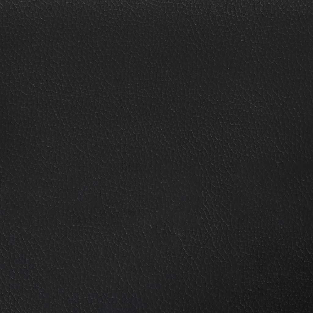 Box Spring Bed Frame Black King Single Faux Leather