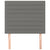 Headboards 2 pcs Dark Grey 80 cm Fabric