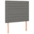 Headboards 2 pcs Dark Grey 100 cm Fabric