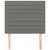 Headboards 2 pcs Dark Grey 100 cm Fabric