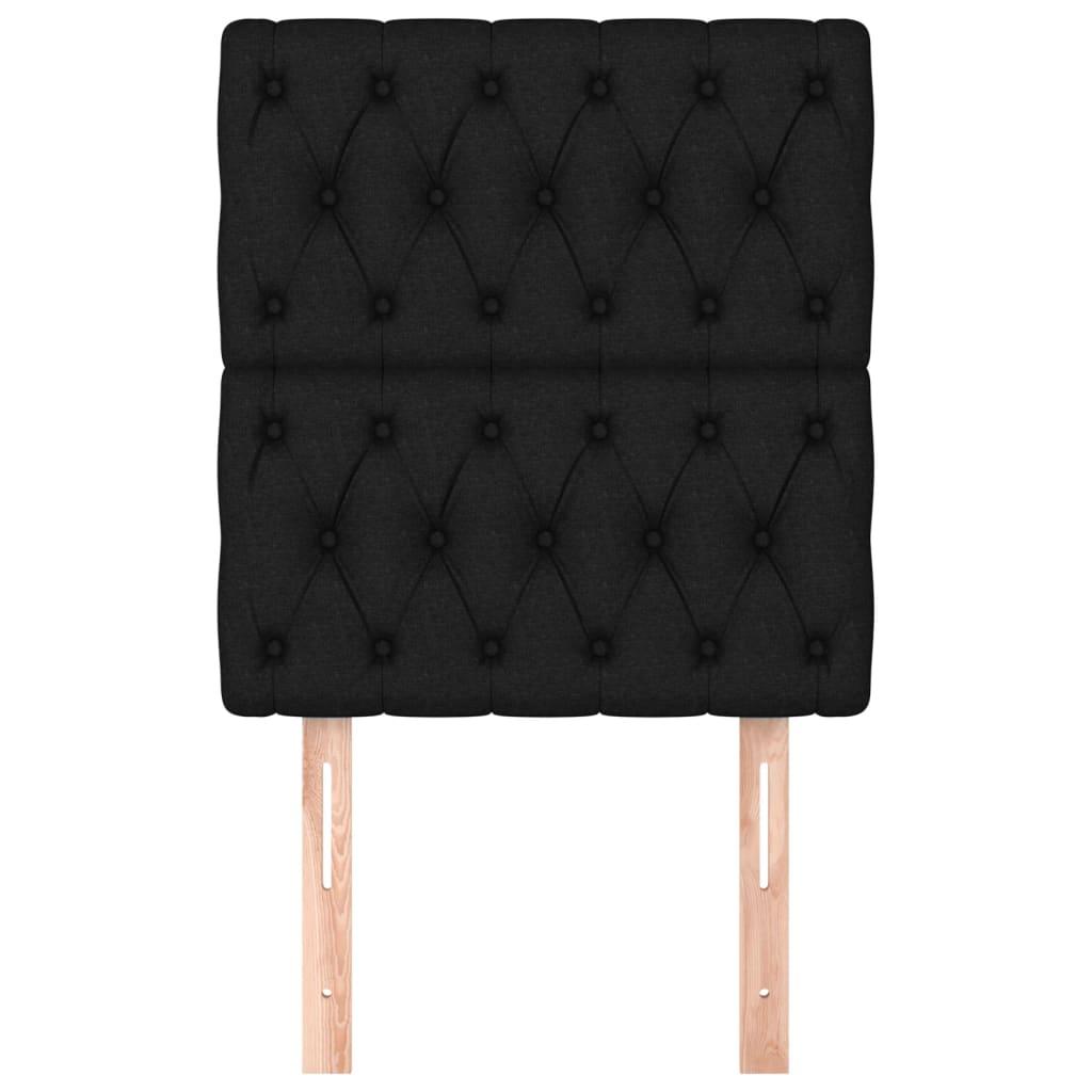Headboards 2 pcs Black 80 cm Fabric