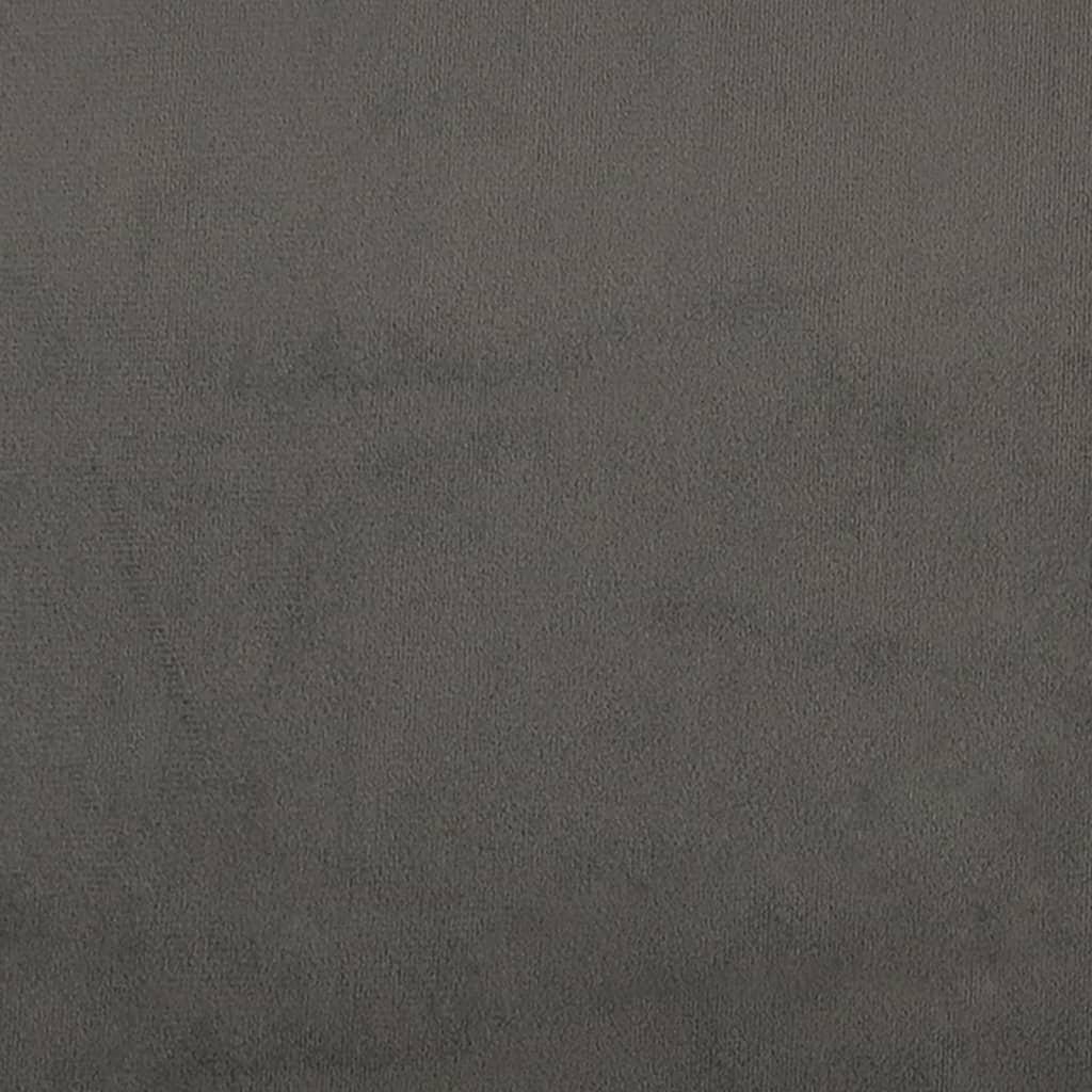 Headboard Dark Grey 100x7x118/128 cm Velvet