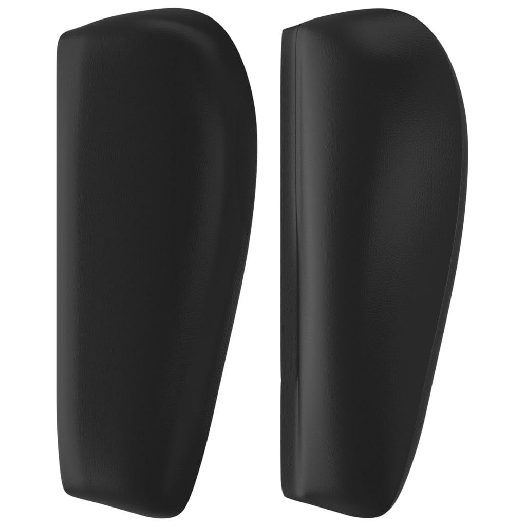 Headboard with Ears Black 147 cm Faux Leather