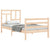 Bed Frame without Mattress 90x190 cm Solid Wood