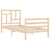 Bed Frame without Mattress 90x190 cm Solid Wood