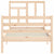 Bed Frame without Mattress 90x190 cm Solid Wood