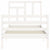 Bed Frame without Mattress White 90x190 cm Solid Wood