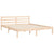 Bed Frame without Mattress 150x200 cm Solid Wood