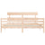 Bed Frame without Mattress 183x203 cm King Solid Wood