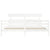 Bed Frame without Mattress White 183x203 cm King Solid Wood