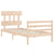 Bed Frame without Mattress 90x190 cm Solid Wood