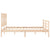 Bed Frame without Mattress 150x200 cm Solid Wood