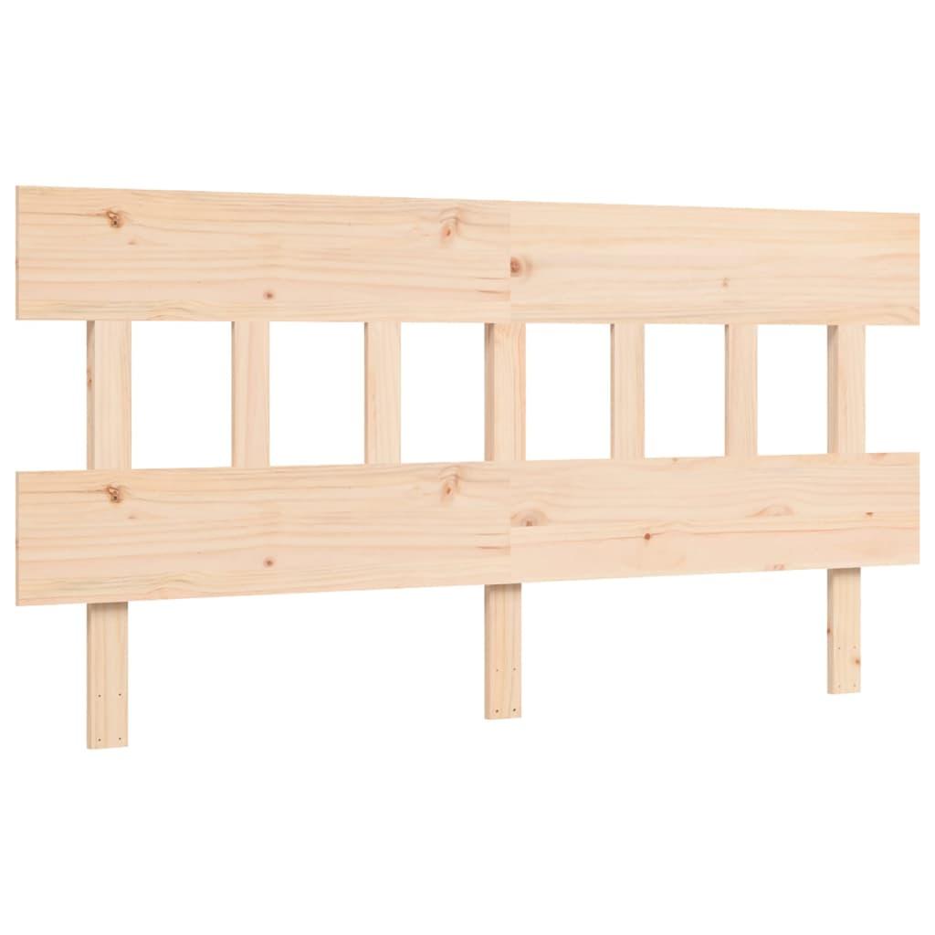 Bed Frame without Mattress 150x200 cm Solid Wood