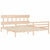 Bed Frame without Mattress 183x203 cm King Solid Wood