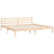 Bed Frame without Mattress 183x203 cm King Solid Wood