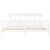 Bed Frame without Mattress White 183x203 cm King Solid Wood