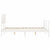 Bed Frame without Mattress White 135x190 cm Solid Wood