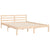 Bed Frame without Mattress 150x200 cm Solid Wood