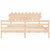 Bed Frame without Mattress 183x203 cm King Solid Wood