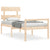 Senior Bed without Mattress 90x190 cm Solid Wood