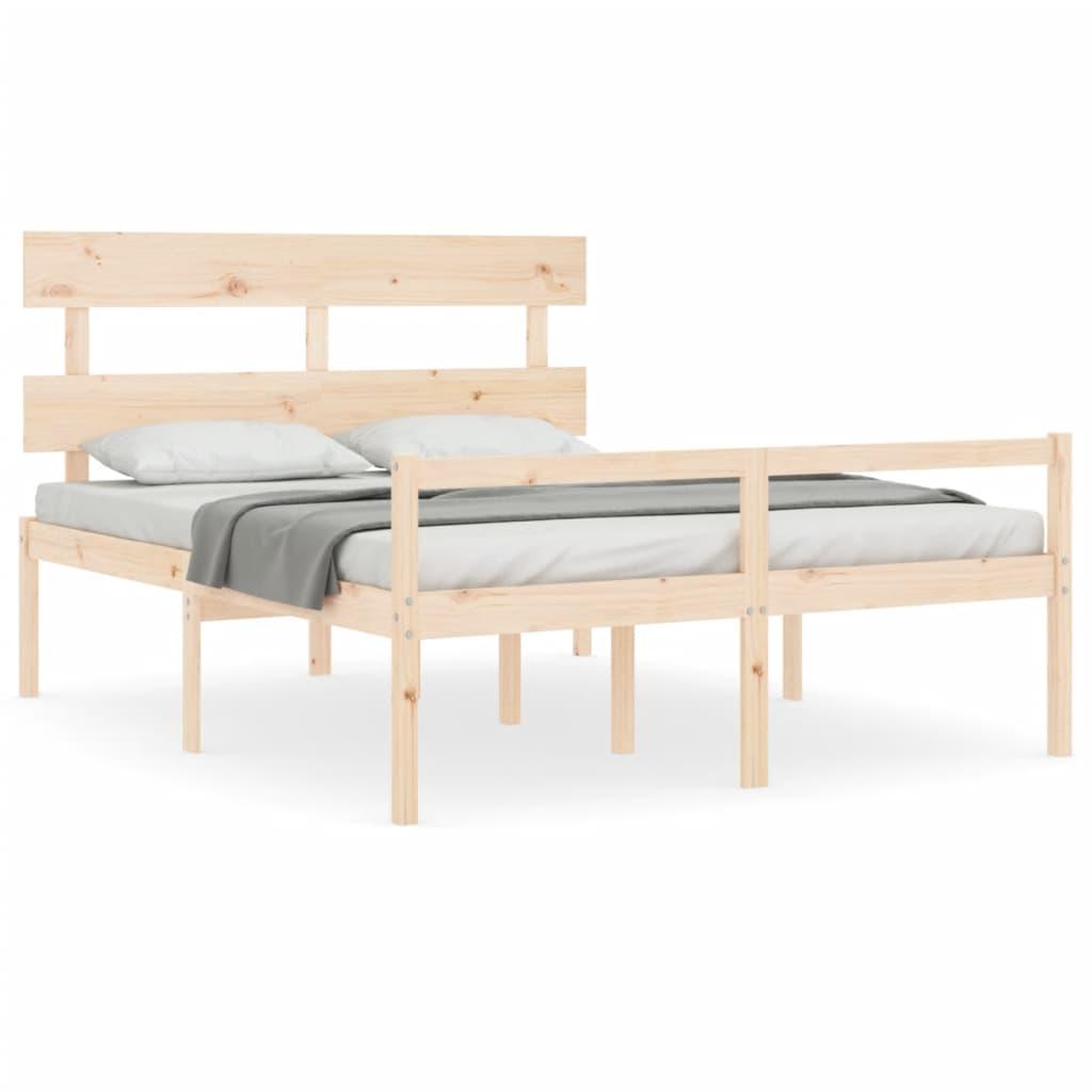 Senior Bed without Mattress 150x200 cm Solid Wood