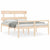 Senior Bed without Mattress 150x200 cm Solid Wood