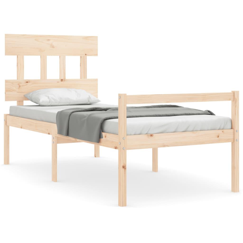 Senior Bed without Mattress 90x190 cm Solid Wood