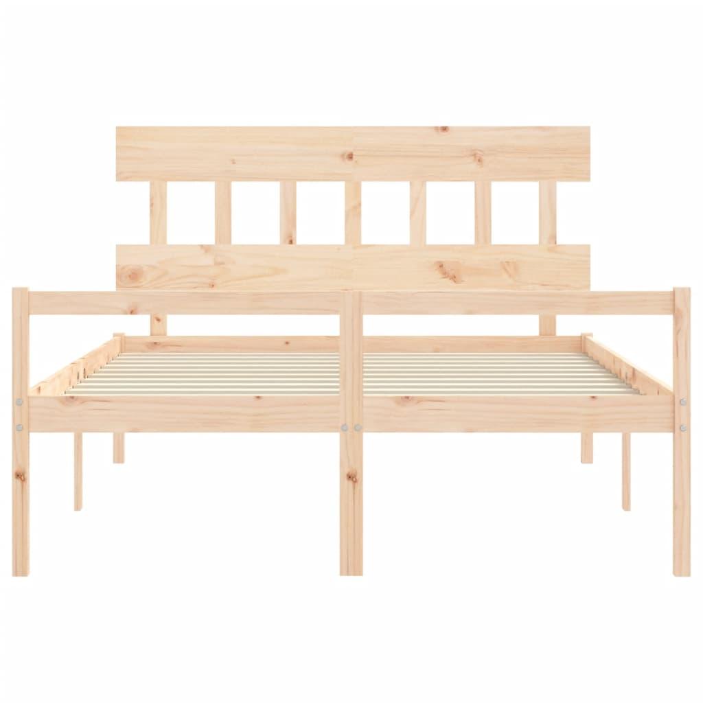 Senior Bed without Mattress 150x200 cm Solid Wood