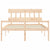 Senior Bed without Mattress 150x200 cm Solid Wood