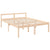 Senior Bed without Mattress 150x200 cm Solid Wood