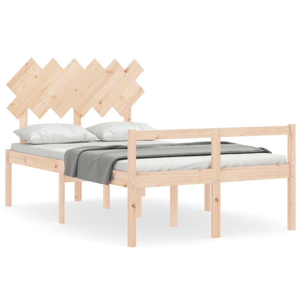 Senior Bed without Mattress 135x190 cm Solid Wood