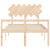 Senior Bed without Mattress 135x190 cm Solid Wood